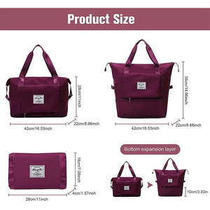 Sacs de voyage pliables imperméables pour femmes, sacs de voyage multifonctionnels de grande capacité, sacs à main 2023 - Product Image 5