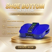 Pemindai Sol Sepatu Detektor Logam Pemindai Sepatu dengan Lampu LED dan Alarm Suara