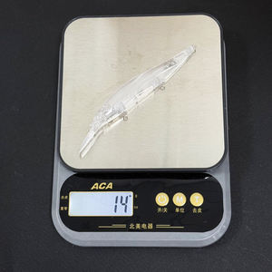 Leurre de pêche professionnel non peint 110 mm 14 g, type Wobbler, appât artificiel coulant <span class=keywords><strong>pour</strong></span> brochet et bar, idéal <span class=keywords><strong>pour</strong></span> la pêche au prédateur. - Product Image 4