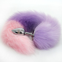 Kovida Queue De Fourrure Artificielle Étanche Avec Bouchon En Métal Butt Plug Anal pour Femmes Queue De Renard Fourrure Douce Halloween Party Costume Tai