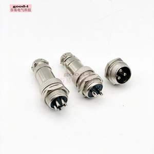 Connecteur mâle et femelle pour prise et prise de courant aéronautique du fabricant, 3 broches GX16/GX12/GX20, 2 broches, 4 broches, 5 broches - Product Image 1