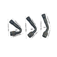 Adaptateurs d'extension de valve de pneu automobile Hengtu en cuivre, coudés à 45/90/135 degrés, ajustement universel pour voitures