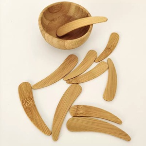 Ensemble de cuillères pour masque facial en bambou Lu Jia, 6x1,5 cm, pour soins de la peau et outils de beauté - Product Image 1