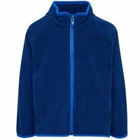 Chaqueta de lana polar con cremallera completa para niños de diseño personalizado, abrigos a prueba de viento con cuello levantado, chaqueta de invierno para niños