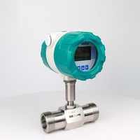 3/4 "NPT dijital soya dizel yağ % 1.0% doğruluk 24VDC entegre debimetre LWGY iplik türbini akış ölçer