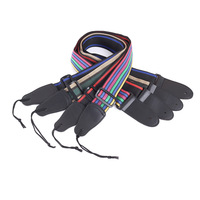 Accessoires de guitare réglables avec logo personnalisé sangles de guitare personnalisées extrémités en cuir pour sangle de guitare folk acoustique électrique