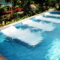 Lit d'hydrothérapie flottant ergonomique en acrylique Water Faery pour piscine et spa, conçu pour une relaxation et un confort complets du corps