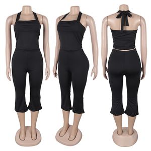 Nuevo Conjunto de Camisola Halter con Espalda Descubierta y Cordones para Mujer, Mono para Mujer - Product Image 5