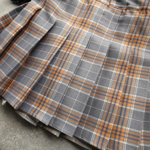 Uniformes scolaires pour enfants, <span class=keywords><strong>jupe</strong></span> plissée à carreaux, taille haute, uniformes scolaires pour filles, <span class=keywords><strong>Mini</strong></span> couteau, jupes plissées - Product Image 2