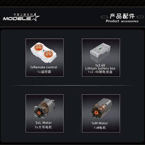 Modèle <span class=keywords><strong>de</strong></span> construction <span class=keywords><strong>de</strong></span> grue <span class=keywords><strong>de</strong></span> <span class=keywords><strong>chantier</strong></span> 17032-17033, <span class=keywords><strong>télécommande</strong></span> APP, assemblage, blocs <span class=keywords><strong>de</strong></span> construction, <span class=keywords><strong>jouet</strong></span> - Product Image 5