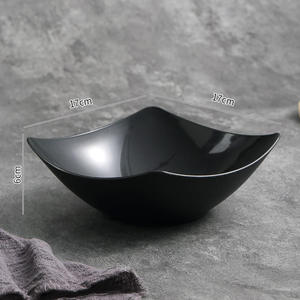 Tazón Cuadrado de Plástico para Sopa MU, Plato para Cena, Plato para Ensalada, Plato para Comida Occidental, Tazón para Fideos Fritos - Product Image 2