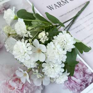 Bouquet de mariage à main, accessoires de photographie, fleur artificielle, mini boule de chrysanthème - Product Image 1