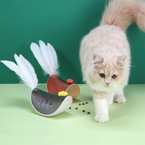 Mới phát triển thông minh sản phẩm vật nuôi Tumbler lắc lư hình dạng gà tương tác mèo trung chuyển đồ chơi cho mèo chậm feeders - Product Image 1