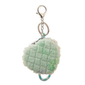 Heart Shape Plush <b>Compact</b> <b>Mirror</b> With Keychain Double Sided Folding Makeup <b>Mirror</b> Cute Portable Pocket <b>Mirror</b> - Product Image 3