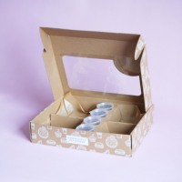 Boîte pliante en papier colorée pour vente en gros, idéale pour les fêtes, le thé de l'après-midi, les gâteaux aux fruits, les plateaux de traiteur et l'emballage alimentaire
