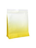 Sac d'emballage pour aliments pour animaux de compagnie à fond plat imprimé sur mesure avec fermeture éclair et pochette autoportante