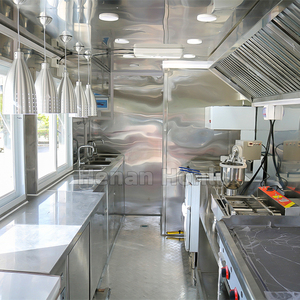 Food Trailer with Full Kitchen Equipments <b>Bbq</b> Food Truck Container Food Cart Mobile bar Trailer - Product Image 4