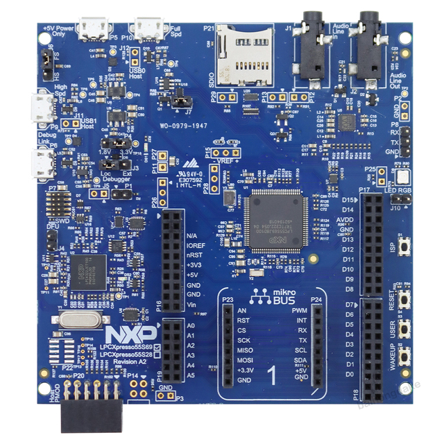 LPC55S69-EVK LPC55S6x  Cortex-M33 Microcontroller Dual Core Embedded MCU Development Board IoT Secure Evaluation Kit
