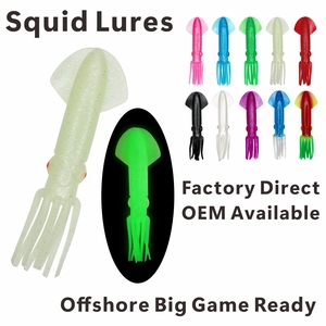 <span class=keywords><strong>Leurre</strong></span> de pêche en PVC de qualité en gros, <span class=keywords><strong>leurre</strong></span> souple en plastique bon marché, calmar, pêche à la traîne, matériel de pêche en mer - Product Image 1