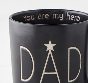 Tazza in Ceramica per la Festa del Papà - 'Ti Chiamo Eroe' - Tazza da Caffè per Decorazione Casa, Ideale per Tè e Latte - Product Image 4