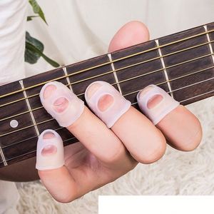 Protectores de Dedos de Silicona para Guitarra, Protectores de Dedos para Principiantes para Presionar las Cuerdas - Product Image 4