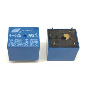 new and original Relay 24vdc relay valve SRD-24VDC-SL-C 30A 24VDC 1NO 5PIN T90 minitype power relay SRD-24VDC-SL-C 5pin