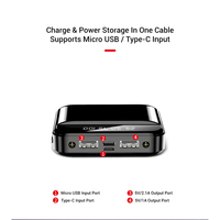 Power Bank Mini Portabel OEM Kapasitas Tinggi 10000mAh dengan Pengisian Cepat Port Type-C & Micro USB Input AC/DC untuk Penggunaan Luar Ruangan