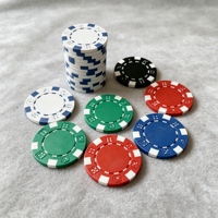 Jetons de poker en PS écologiques et durables en gros, personnalisables avec logos et couleurs, pour les divertissements de fête