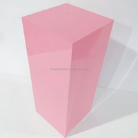 Iangel Custom 70cm High Acrylic White Wedding Decoration square Column Display Rack