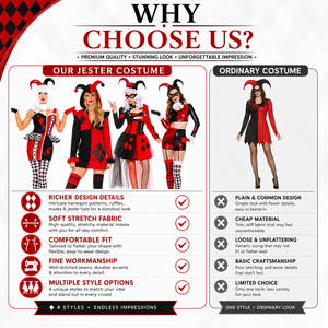 Costume da <span class=keywords><strong>Harley</strong></span> <span class=keywords><strong>Quinn</strong></span> 2026, Vestito Rosso Nero e Bianco, Sexy Abito da Clown per Halloween, Costumi per Donne - Product Image 4