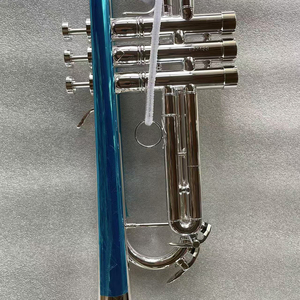 Trompette professionnelle en <span class=keywords><strong>laiton</strong></span> plaqué argent H70, fabriquée à la main, logo personnalisé, accordage Bb, pour une utilisation durable - Product Image 6