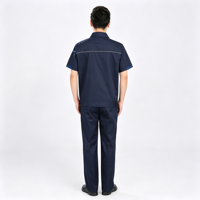 Uniforme de Trabajo para Hombre, Overol Mecánico, Ropa de Trabajo Transpirable, Reflectante, de Poliamida, Chaqueta y Pantalones de Seguridad para la Construcción