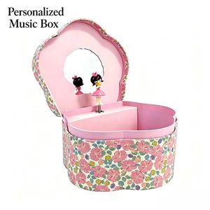 Caja <span class=keywords><strong>Musical</strong></span> <span class=keywords><strong>de</strong></span> Papel con Manivela, Diseño Flor <span class=keywords><strong>de</strong></span> Ciruelo Yiyu, Personalizada, Ecológica, Función Giratoria, Sonido <span class=keywords><strong>de</strong></span> los 90, Estilo Moderno para el Hogar - Product Image 1