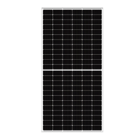 Vente en gros de panneaux solaires photovoltaïques bifaciaux en verre YL-565W entièrement noirs, efficacité de 22,1 % pour l'énergie industrielle et commerciale