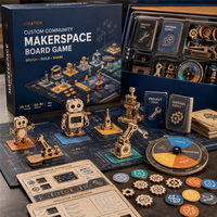 Jeu de société STEM personnalisé pour Makerspace communautaire avec tuiles hexagonales pour bibliothèque, musée, salle de classe et cadeau de musée