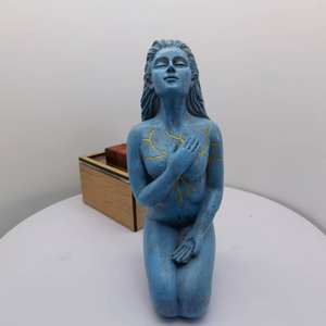 Venta al por mayor resina sexy dama Mesa Decoración auto amor Redención Serie Diosa mujer arrodillada Estatua escultura - Product Image 4