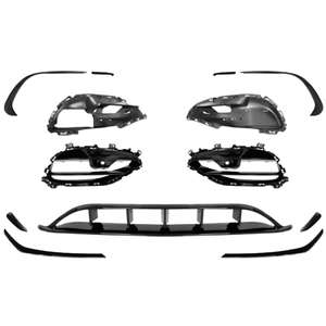 Kit aérodynamique avant style A45 de pièces automobiles pour BENZ W176 AMG 2016-2018 Matériau PP noir brillant - Product Image 3