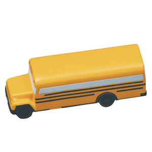 Jouet anti-stress en mousse PU personnalisé avec logo, en forme de bus scolaire, pour enfants et adultes, idéal comme cadeau promotionnel - Product Image 2