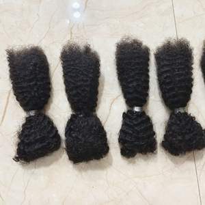 للبيع بالجملة شعر كاما عذراء برازيلي مقاس 16 بوصة شعر أفريقي مموج قبل التمدد للضفائر والتقلبات - Product Image 2