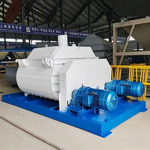 China Twin Shaft Js500 To Js3000 Concrete Mixer Direct Manufactures