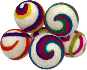 Bola wol untuk pengering 2024 produk laundry terlaris Amazon pengering cucian bola wol buatan tangan