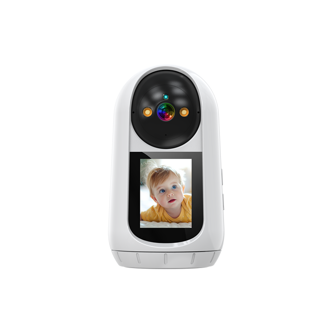1080p Wireless Wifi Camera with the 2.4inch Screen Supports One Cick Call and Two Way Audio and Video Call Indoor Ptz Camera
