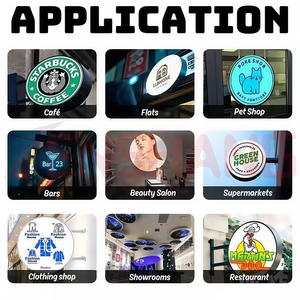 Tùy chỉnh ngoài trời LED chiếu sáng <span class=keywords><strong>Acrylic</strong></span> Hộp đèn cho đầu cửa quảng cáo tính năng sáng dấu hiệu tùy chỉnh - Product Image 3