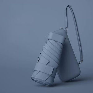 Paraguas de Bolsillo Plegable de Alta Calidad, Protección UV, Pequeño y Portátil, Personalizado con Impresión de Logotipo, para Lluvia, con Estuche - Product Image 4