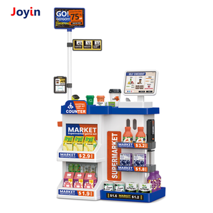 Juguete <span class=keywords><strong>de</strong></span> rol <span class=keywords><strong>de</strong></span> supermercado con escáner eléctrico, caja registradora, bolsa <span class=keywords><strong>de</strong></span> compras, juego <span class=keywords><strong>de</strong></span> simulación <span class=keywords><strong>de</strong></span> tienda <span class=keywords><strong>de</strong></span> comestibles para el hogar y el aula - Product Image 2