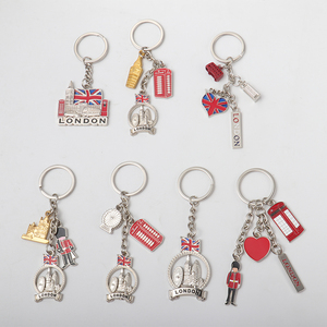 تصميم جديد حامل طباعة-حروف تذكارية بريطانية لندن-سلاسل مفاتيح تذكارية - Product Image 2