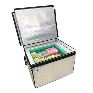 PolarBag Boîte de livraison isotherme en aluminium pour crème glacée avec fermeture auto-agrippante et pack de glace réfrigérant - Product Image 3