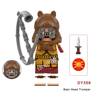 Série de figurines d'<span class=keywords><strong>action</strong></span> miniatures de chevalier médiéval, bouclier, soldat romain, tête mobile, jouets de construction - Product Image 3