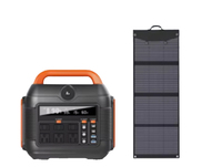 Banque d'alimentation portable rechargeable Powerstation 110v Chargeur AC Générateur solaire Station d'alimentation avec panneau solaire
