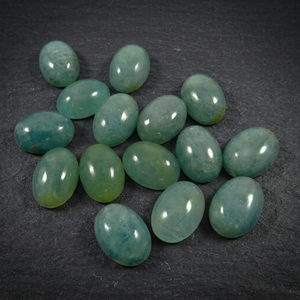 Aguamarina Natural Lechosa 12x16mm, Cabujón Ovalado, Piedras Preciosas Sueltas, Certificado Gopika, Precio al por Mayor, Lote de Gemas de Agua 12x16mm - Product Image 3